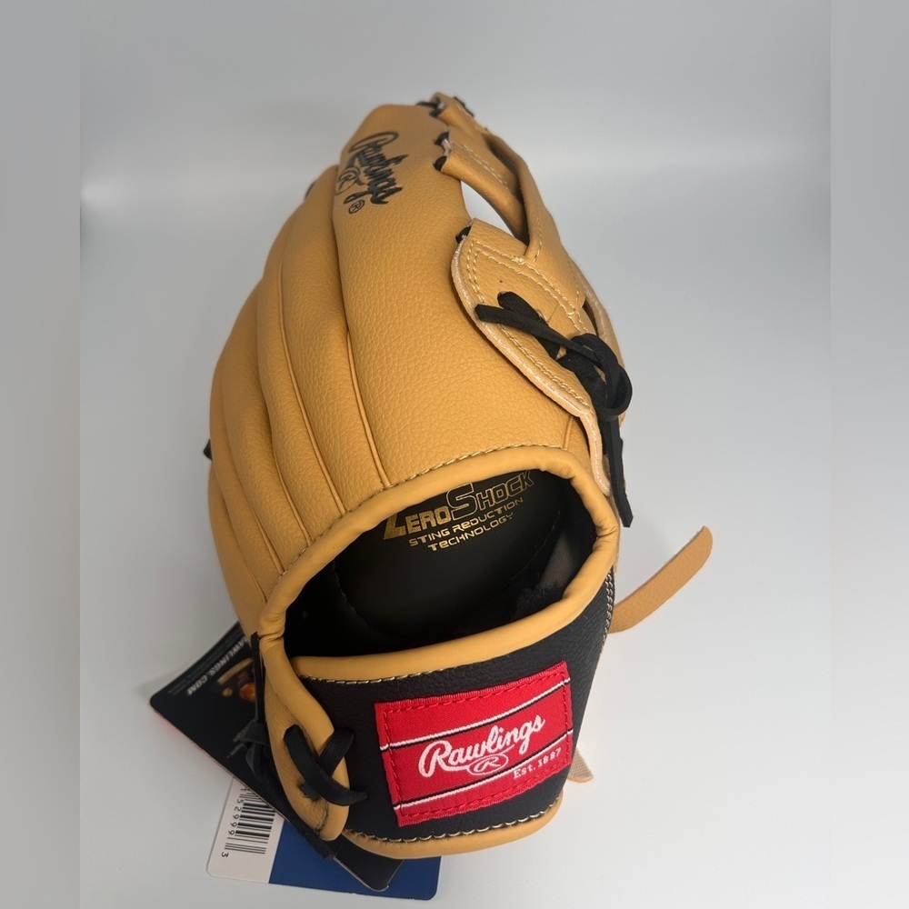 Rawlings 11.5” Youth Player Series Fielding Glove RH Throw Tan - Picture 6 of 12